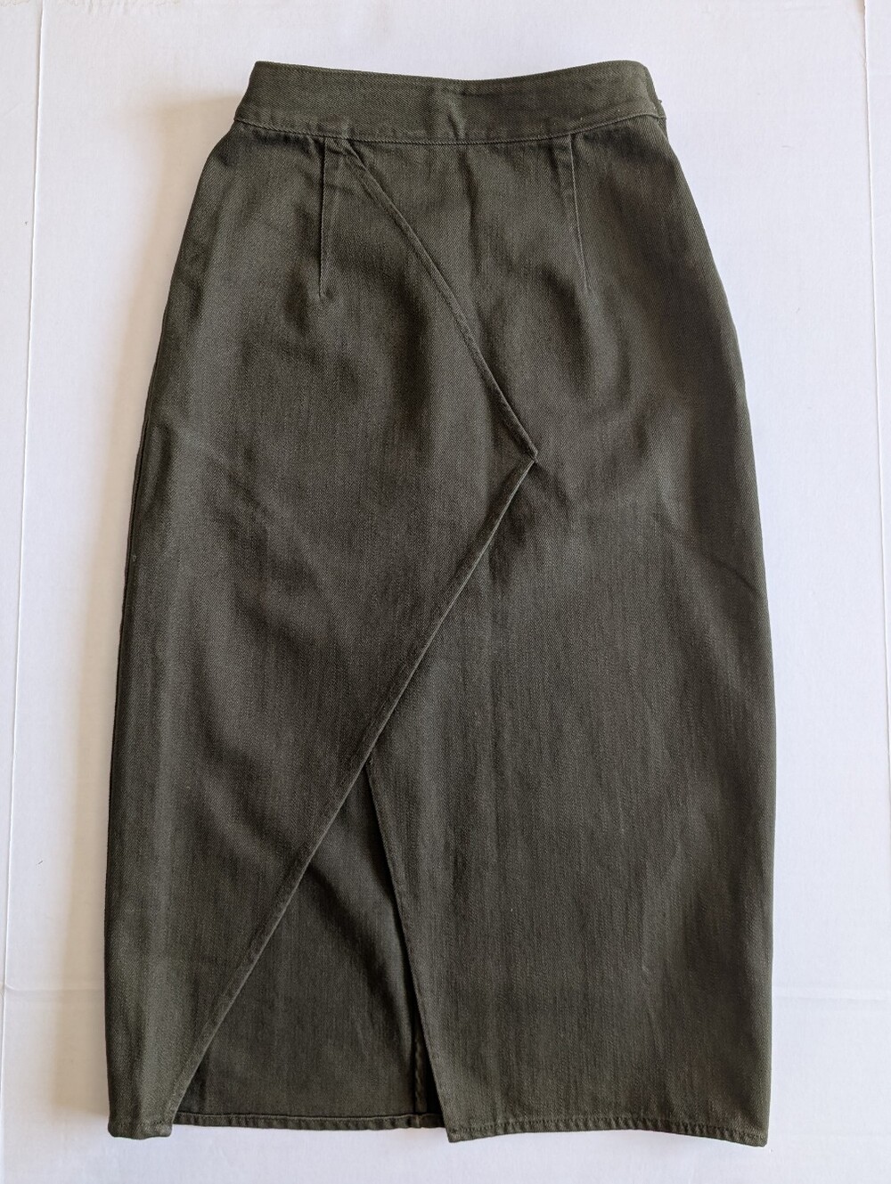 Pre-Loved Love Bonito Green Slit Pencil Skirt US 2 | great condition